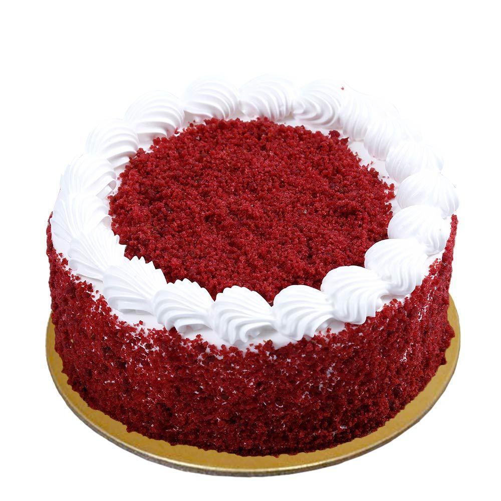 Tasty & Creamy Round Shaped Red Velvet Cake - The FloralMart