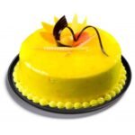 The FloralMart Tasty Round Shaped Pineapple Delight Cake; Half KG (500 gms)